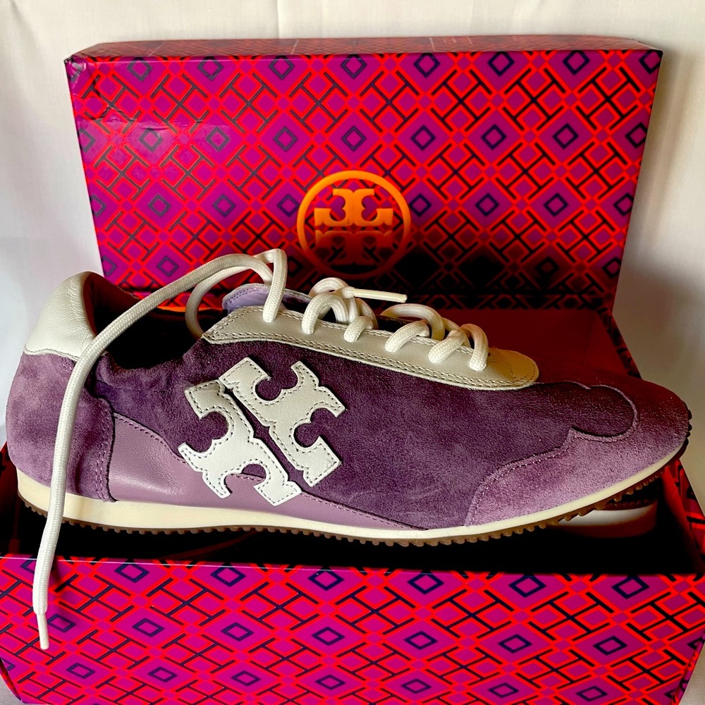 👟 BRAND NEW Authentic Tory Burch Lilac Sneakers TCU